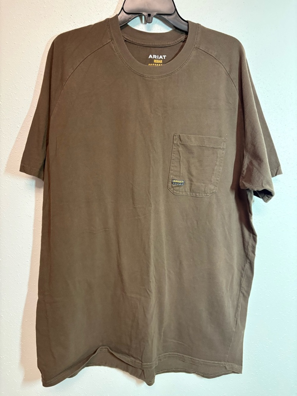 Ariat Olive Brown Short-Sleeve Pocket Tee